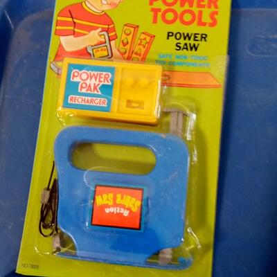 LOT 105   TWO VINTAGE TOY POWER TOOLS