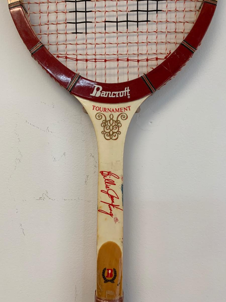 LOT 119R: Vintage Bancroft Tournament Billie Jean King