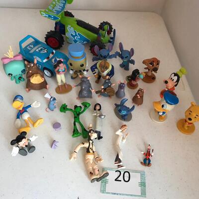 Lot of Disney Hard Plastic toys