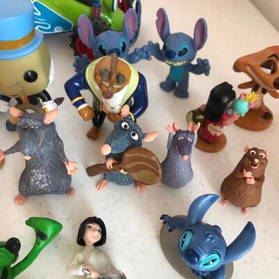 Lot of Disney Hard Plastic toys