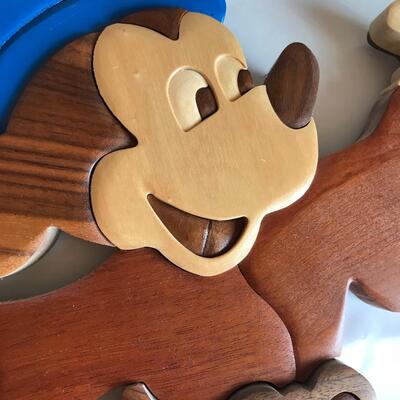Wooden Mickey Mouse wall Plaque