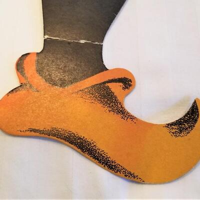 Lot #53  Two Vintage BEISTLE Halloween Large Cardboard Die Cuts - Jack o Lantern & Black Cat