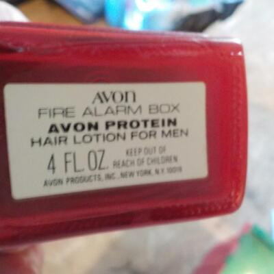 Vintage 1970's Avon " Fire Alarm Box protein hair wash."