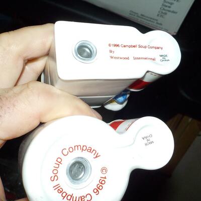 Salt and Pepper 1960's Campbell Soup Shakers."
