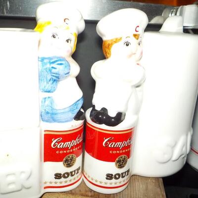 Salt and Pepper 1960's Campbell Soup Shakers."