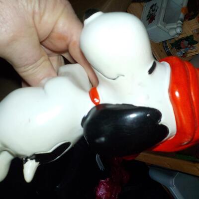 1960's " Snoopy Candle Holder". 8 in. high.