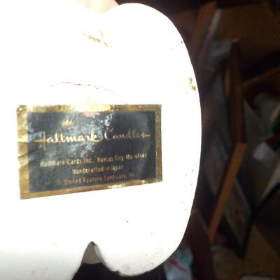 1960's " Snoopy Candle Holder". 8 in. high.