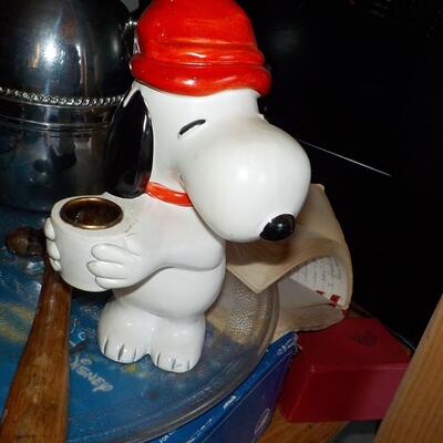 1960's " Snoopy Candle Holder". 8 in. high.