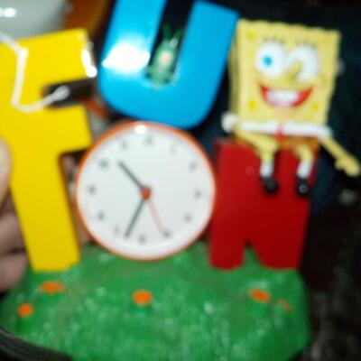 "Sponge Bob Vintage Alarm clock".