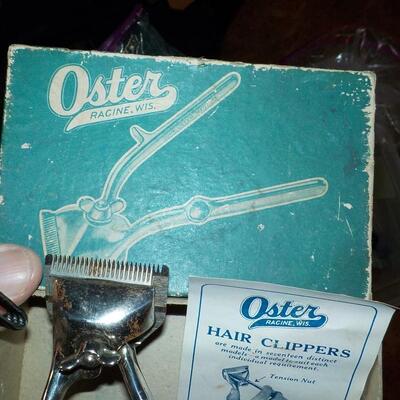 1950's  Hand Operated Oster  Hair clipper"'