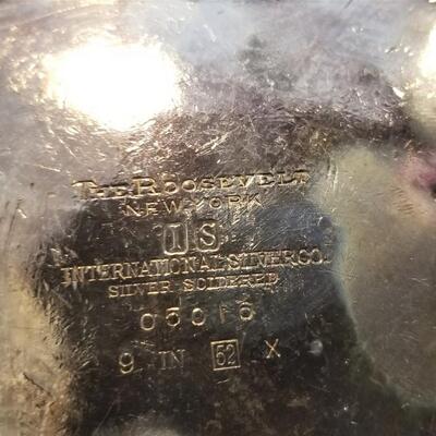 Lot #55  Vintage ROOSEVELT Hotel Silver Bowl