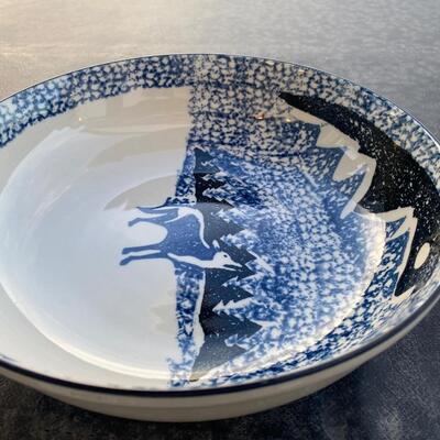 FolkCraft by Tienshan WOLF serving bowl bundle of two
