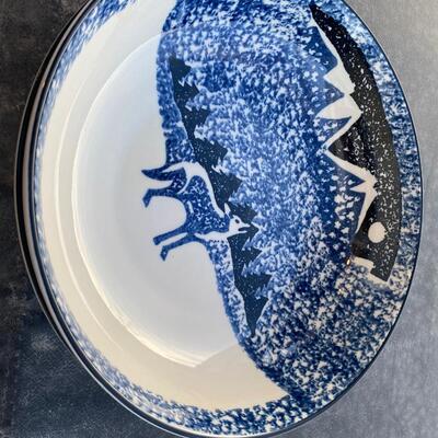 FolkCraft by Tienshan WOLF serving bowl bundle of two