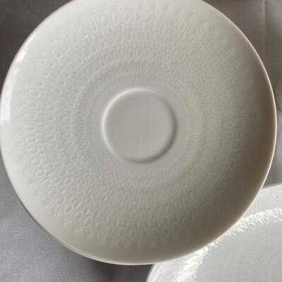 Modernist Rosenthal fine bone China demitasse set for 10