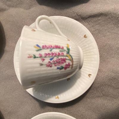 Swedish porcelain China demitasse set