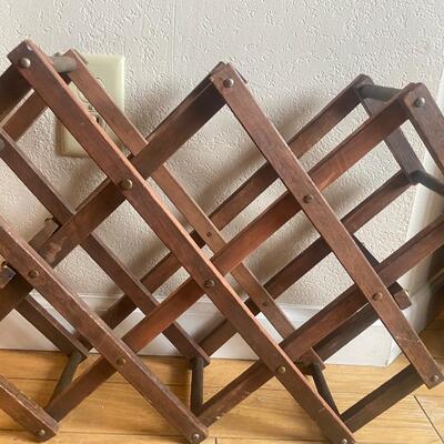 Vintage wood wine rack/organizer