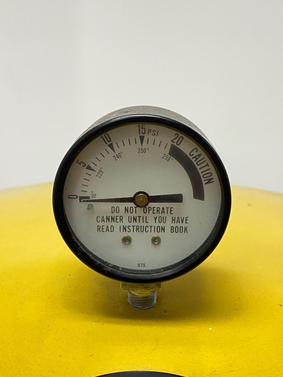 Vintage 1975 Presto 20 Quart Pressure Cooker Canner Harvest Gold w