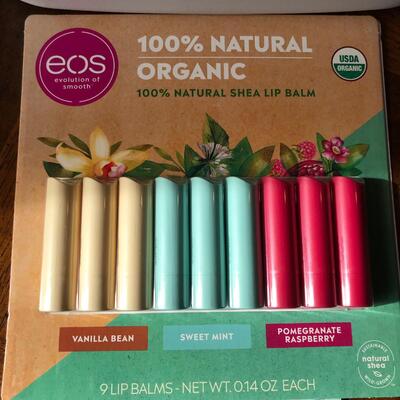 10 packs of EOS Chap stick/ Lip Balm