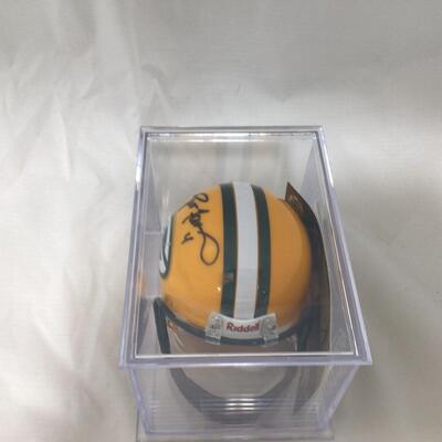 3) PACKERS | Brett Favre Signed Mini Helmet