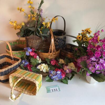 Lot of Floral decor and baskets!