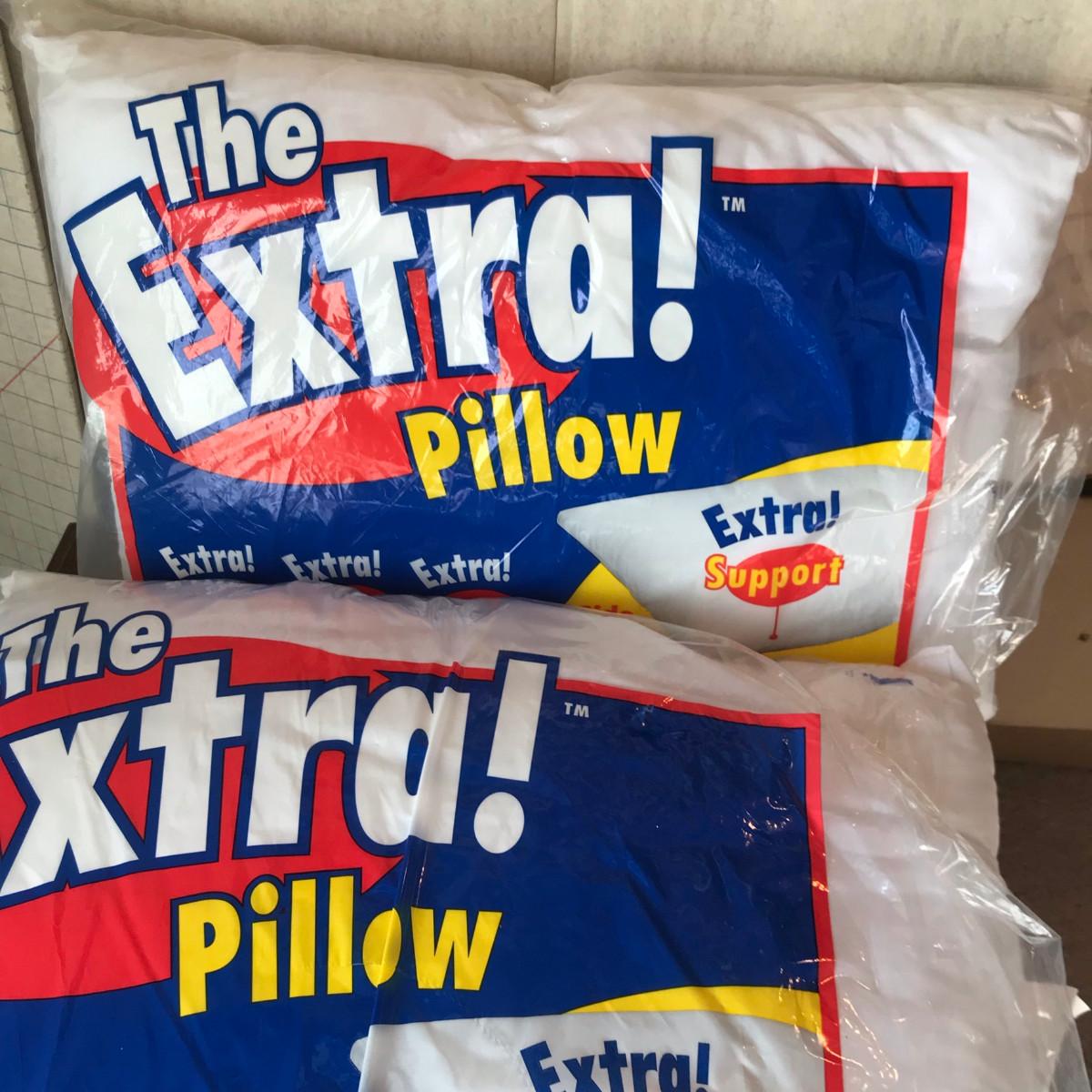 Lot of 2 The Extra Pillow