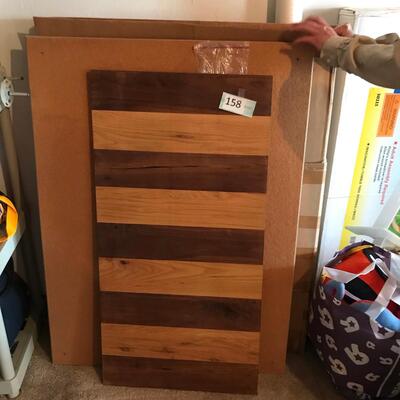 Lot of 4 Cork Boards & a wood top