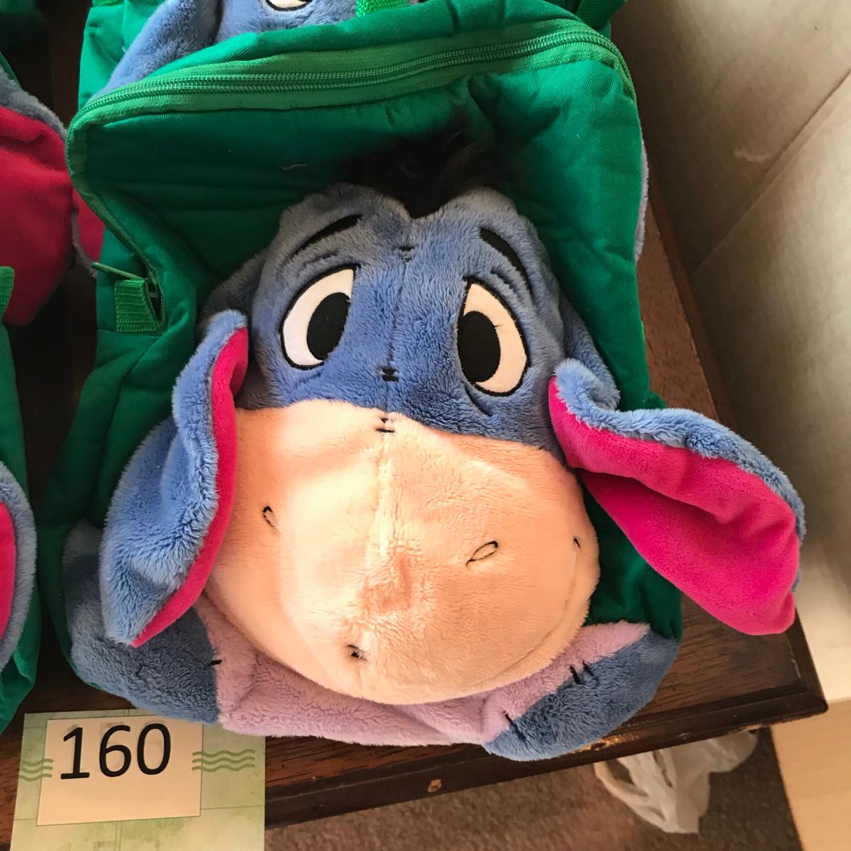 Lot of 6 Eeyore Childrens backpacks
