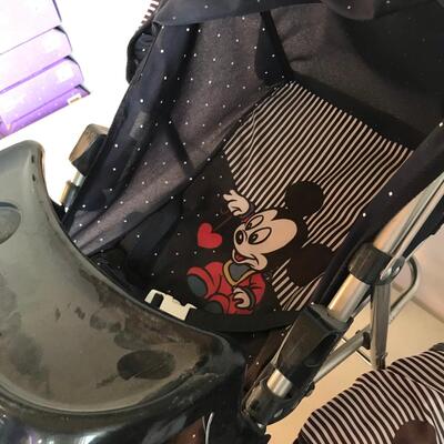 Mickey Mouse Doll stroller & Car Seat