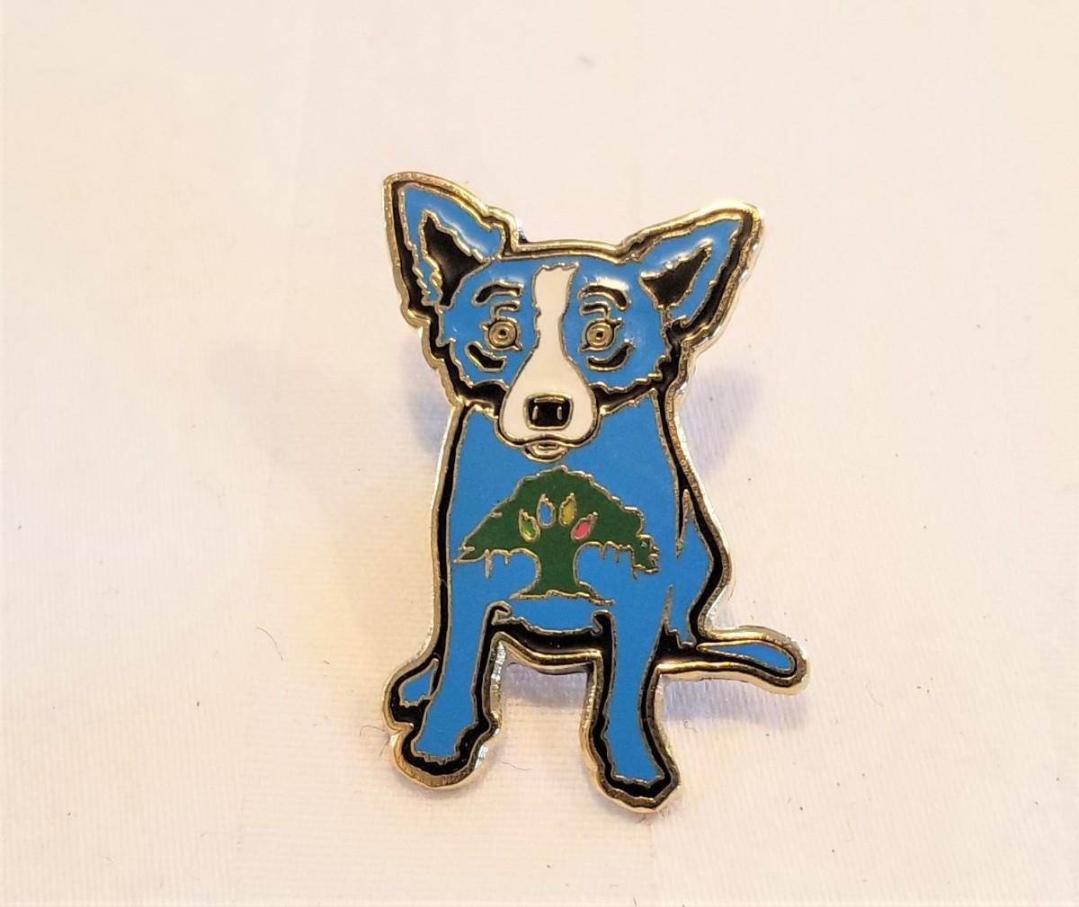 Lot 61 George Rodrigue Enamel Lapel Pin Collectible EstateSales Org   A 68491533 89hnc6g5347vc1vx 