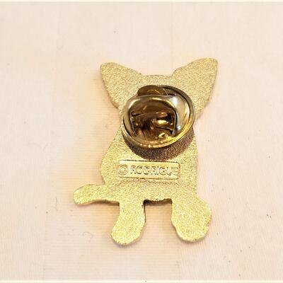 Lot #61  George Rodrigue Enamel Lapel Pin - Collectible
