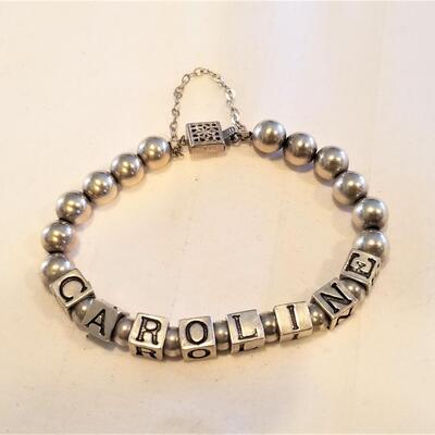 Lot #63  Sterling Silver Bracelet - CAROLINE