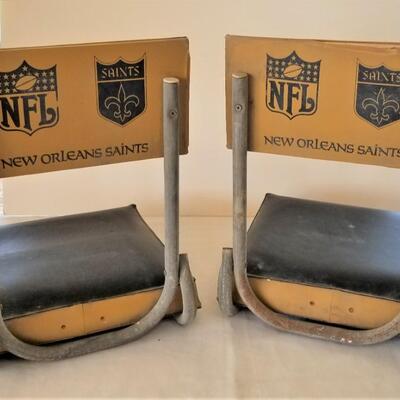Lot #65  Pair of Vintage NFL SAINTS Stadium Seats