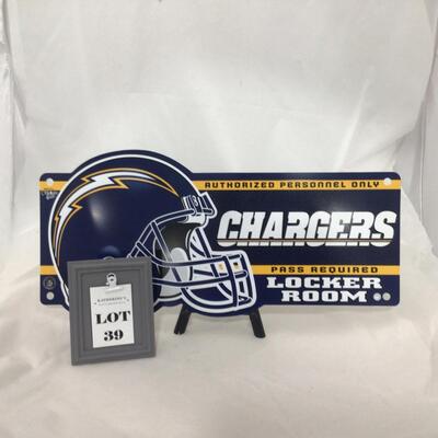 39) NFL | Chargers Locker Room Sign