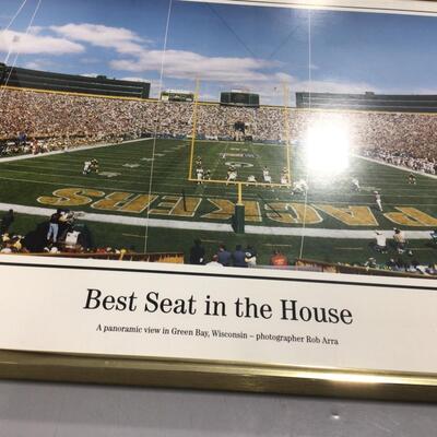 44) PACKERS | Best Seat In The House  Framed Print