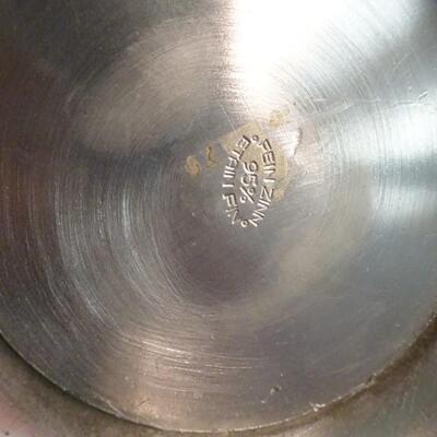 LOT 34.  PEWTER JUG 9.5"