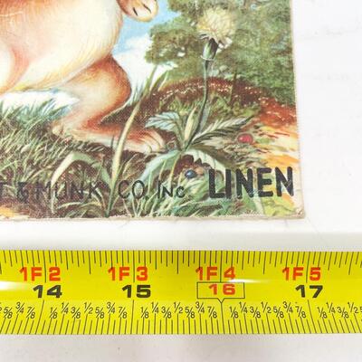 VINTAGE LINEN 1-2-3 PICTURE BABY BOOK - PLATT & MUNK
