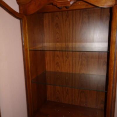 LOT 52. THOMASVILLE LIGHTED DISPLAY CABINET  32" X 80" X 18"