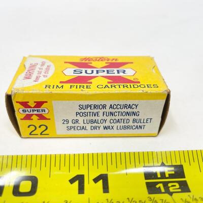 WESTERN SUPER X 22 RIM FIRE CARTRIDGES #1