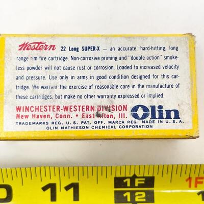 WESTERN SUPER X 22 RIM FIRE CARTRIDGES #1
