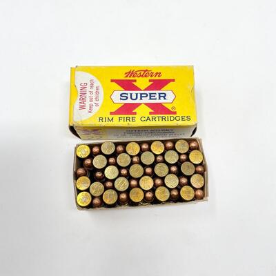 WESTERN SUPER X 22 RIM FIRE CARTRIDGES #1