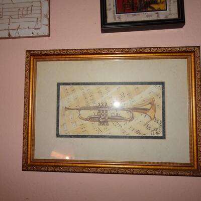LOT 51. MUSIC RELATED WALL DECOR