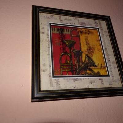 LOT 51. MUSIC RELATED WALL DECOR