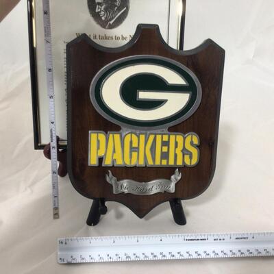 45) PACKERS | Packer Plaque and Framed Lombardi Quote