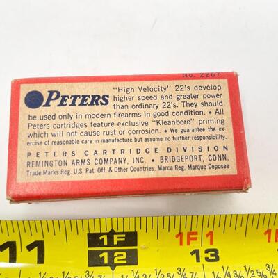PETERS â€œGOLDENâ€ 22 SHORT RIM FIRE CARTRIDGES - 50