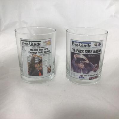 48) PACKERS | Set of Press Gazette Glasses