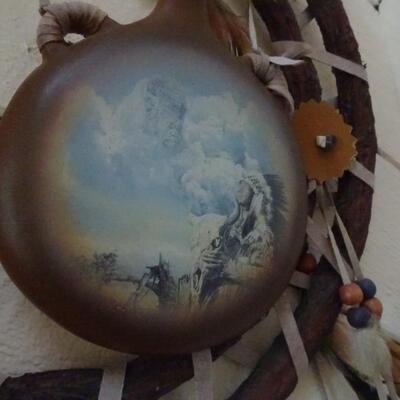 LOT 66. NATIVE AMERICAN ART INSPIRED WALL ART