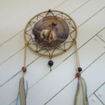 LOT 66. NATIVE AMERICAN ART INSPIRED WALL ART