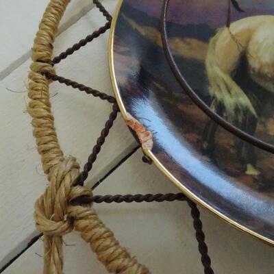 LOT 66. NATIVE AMERICAN ART INSPIRED WALL ART