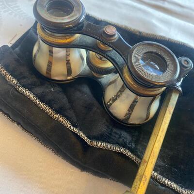 Antique opera glasses mother of Pearl