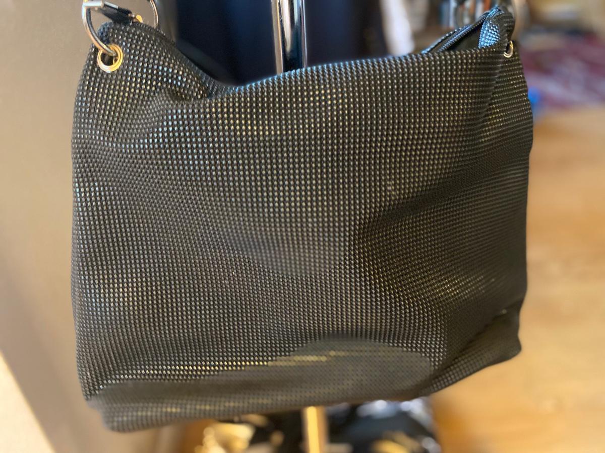 Urban oxide black gunmetal textured handbag purse | EstateSales.org